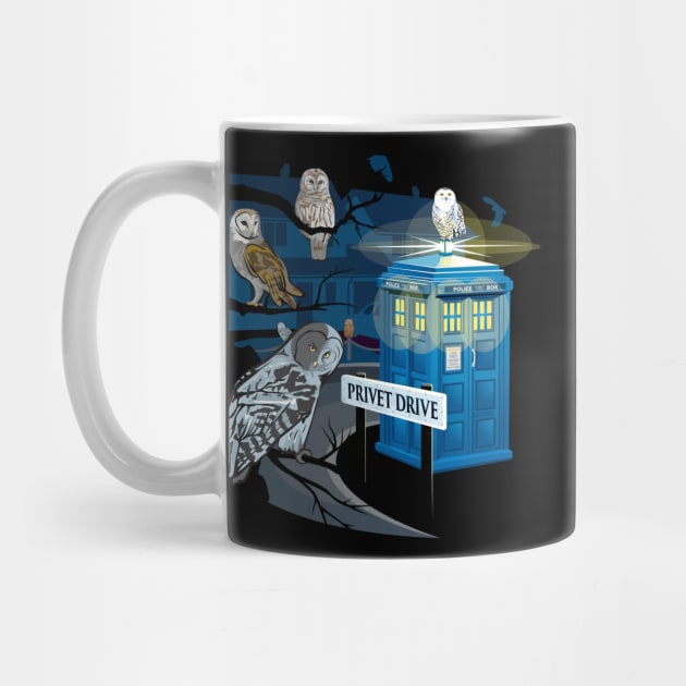 Hedwig Says Who! ( Doctor Who Tardis ) by LaughingDevil